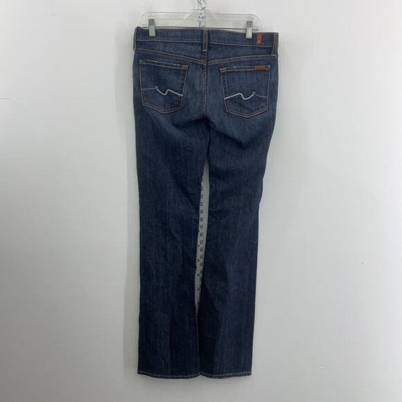 7 For All Mankind Dark Blue Jeans Size 30 Women's - Picture 3 of 10